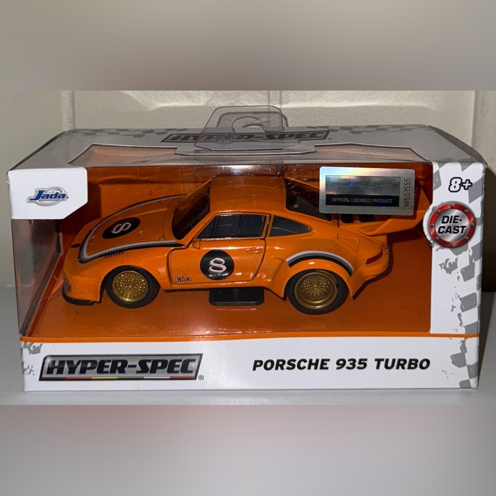 Jada Hyper-Spec Porsche 935 Turbo Orange Die-Cast Car